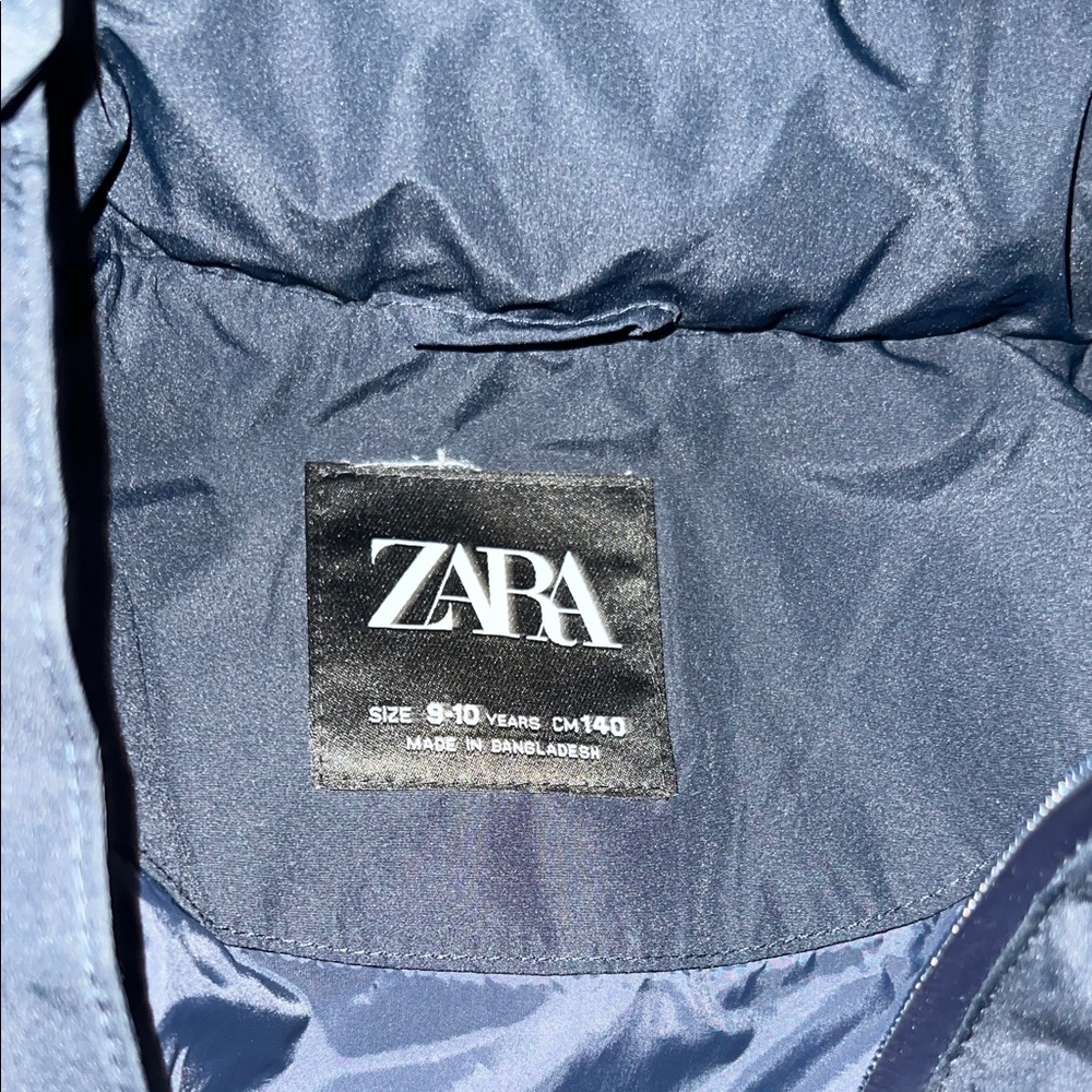 Zara Boys Dark Blue Puffer Jacket